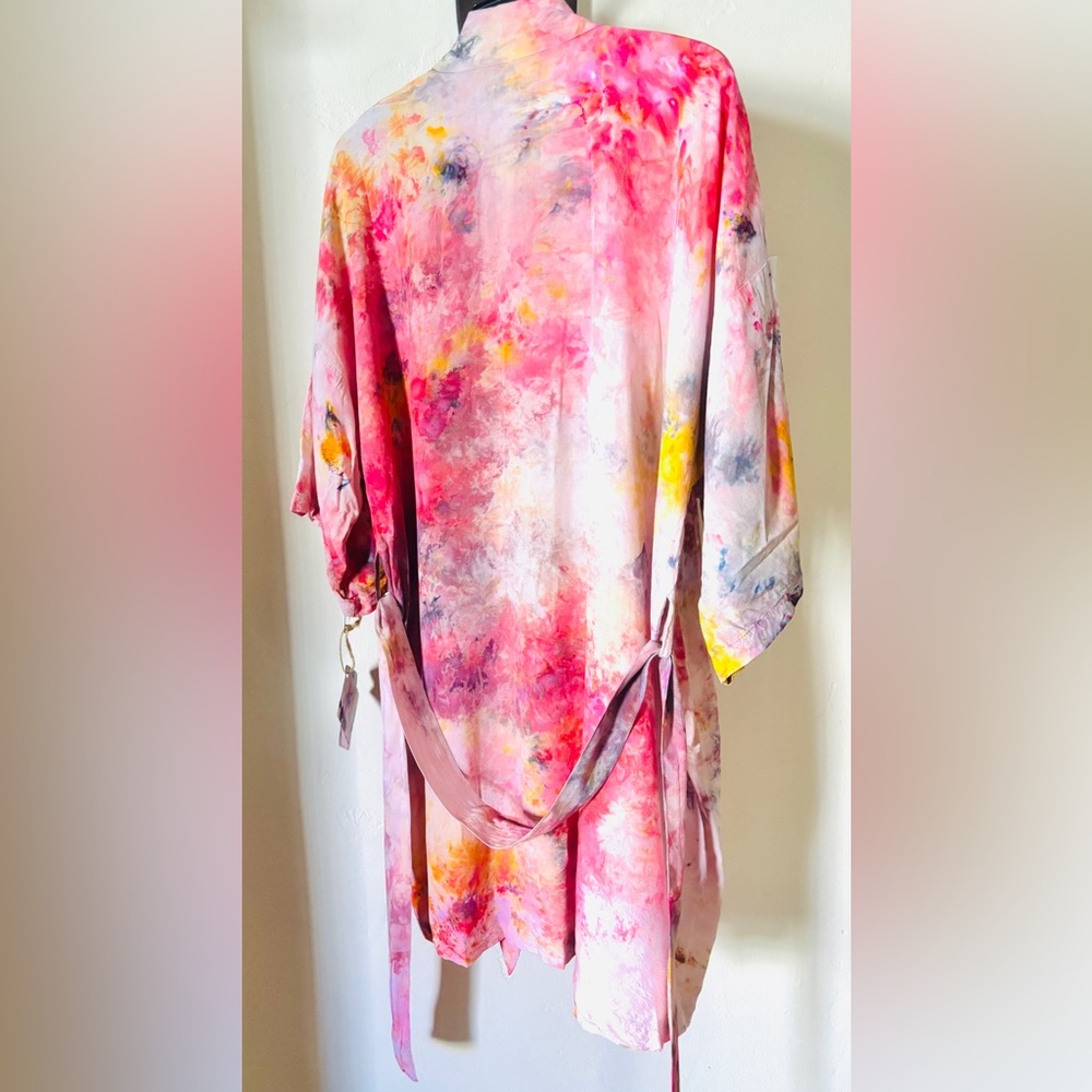 Hand Dyed Robe/Kimono - Picture 2 of 7